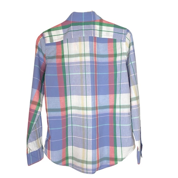 Ralph Lauren Classic Fit Madras Plaid Button Down Shirt Sz M - Picture 8 of 9